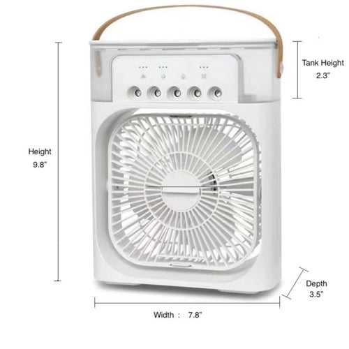 Portable Desktop Air Cooler Fan — Mini Personal AC with Water Cooling