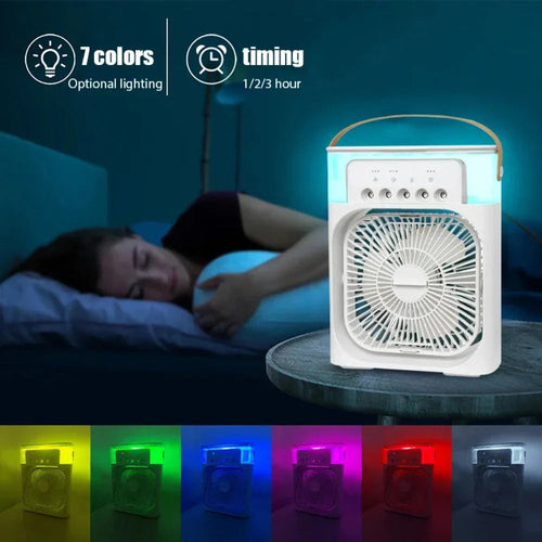 Portable Desktop Air Cooler Fan — Mini Personal AC with Water Cooling