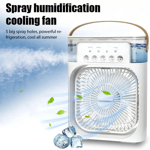 Portable Desktop Air Cooler Fan — Mini Personal AC with Water Cooling