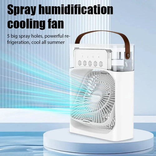 Portable Desktop Air Cooler Fan — Mini Personal AC with Water Cooling